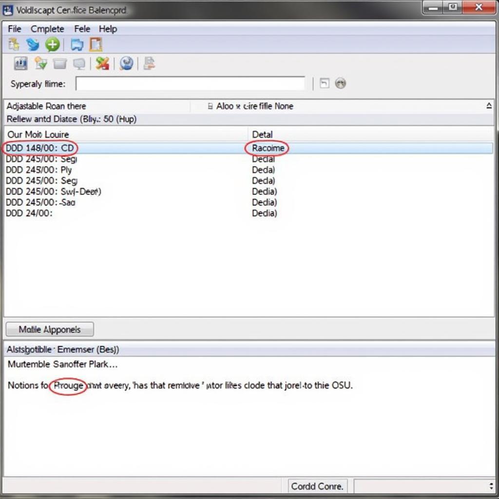 VAG-COM Software Displaying Adaptation Options