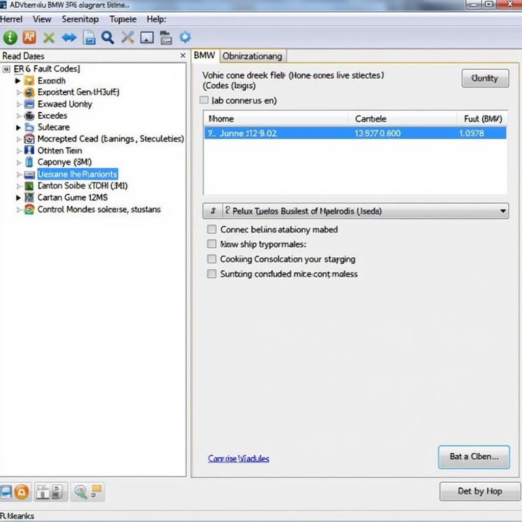 VAG COM Software Interface Displaying BMW E46 Diagnostics