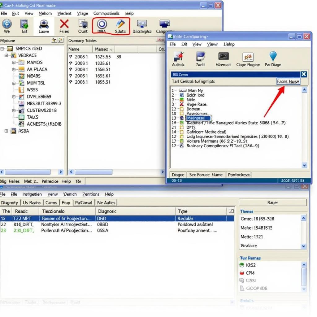 Screenshot of the VAG COM software interface showing diagnostic information