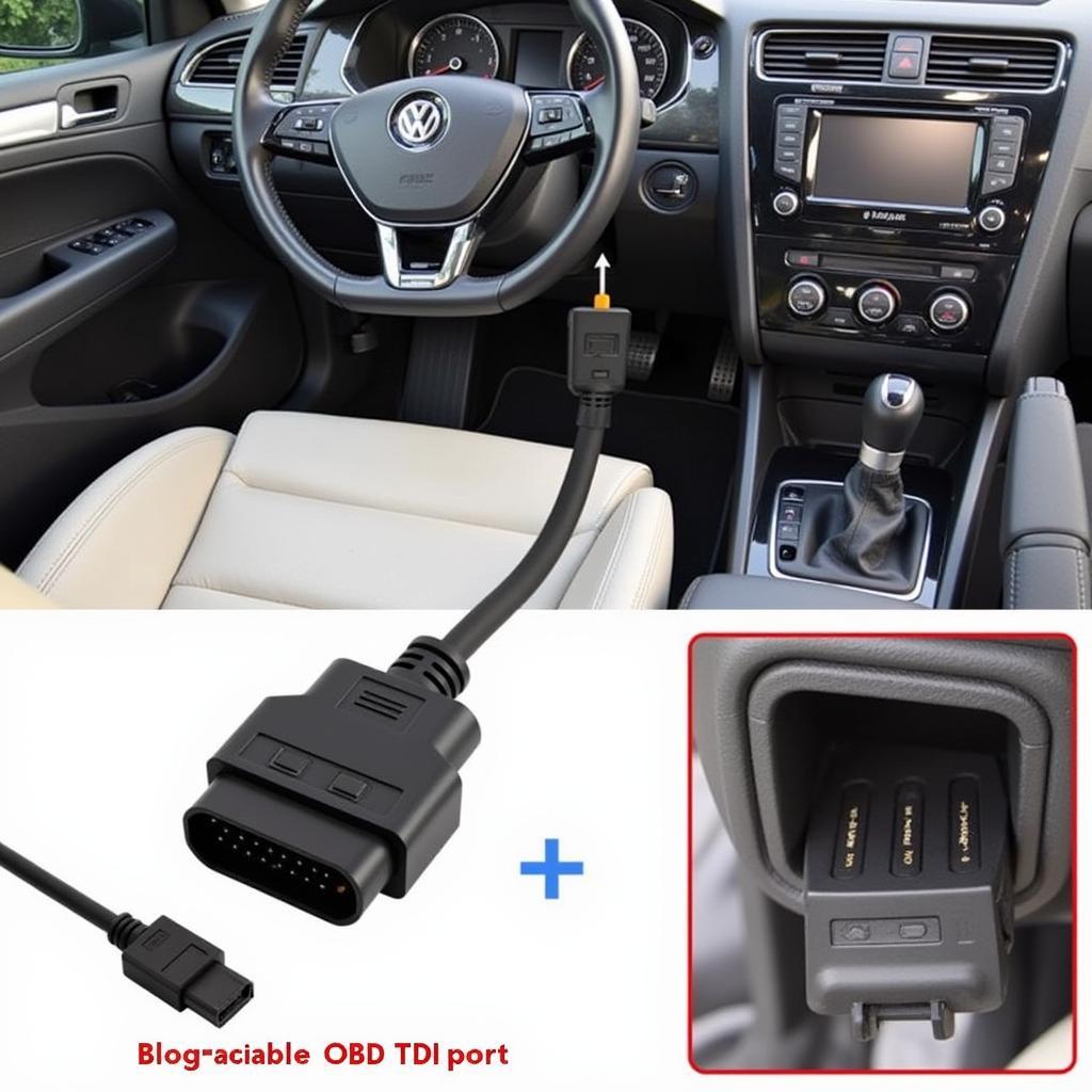 Connecting VCDS to the OBD2 port of a 2012 Jetta TDI