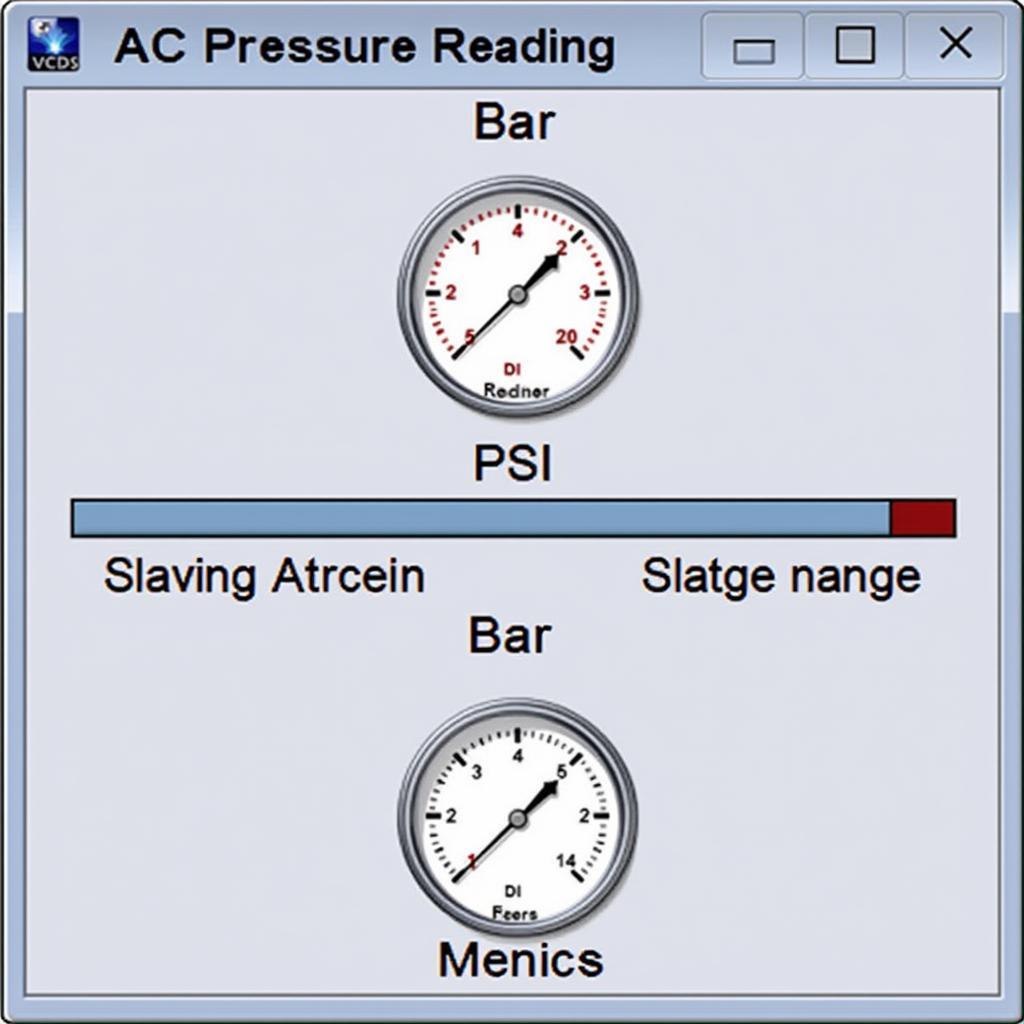 VCDS AC Pressure Gauge Display