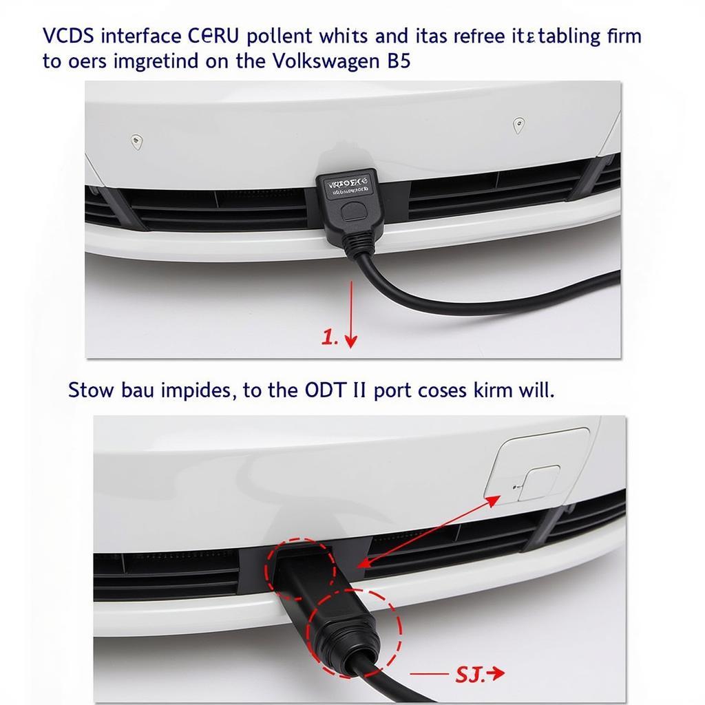 Connecting VCDS to OBD2 Port for Timing Belt Check