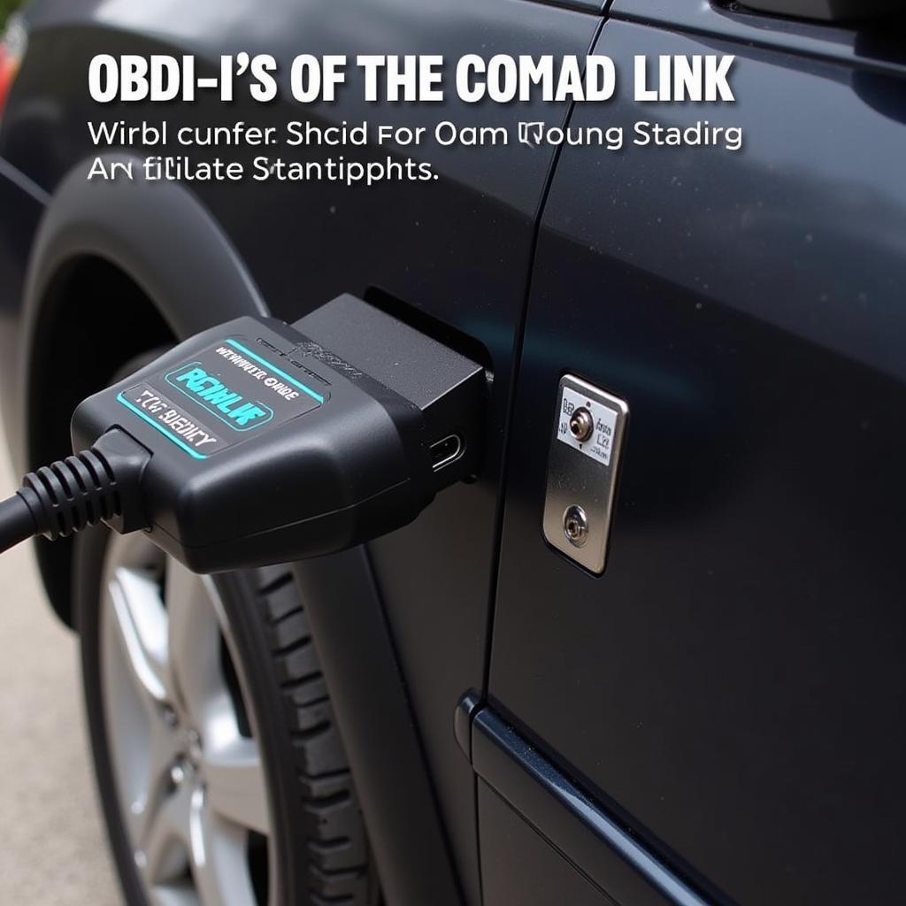 VCDS Cable Connected to Car's OBD-II Port