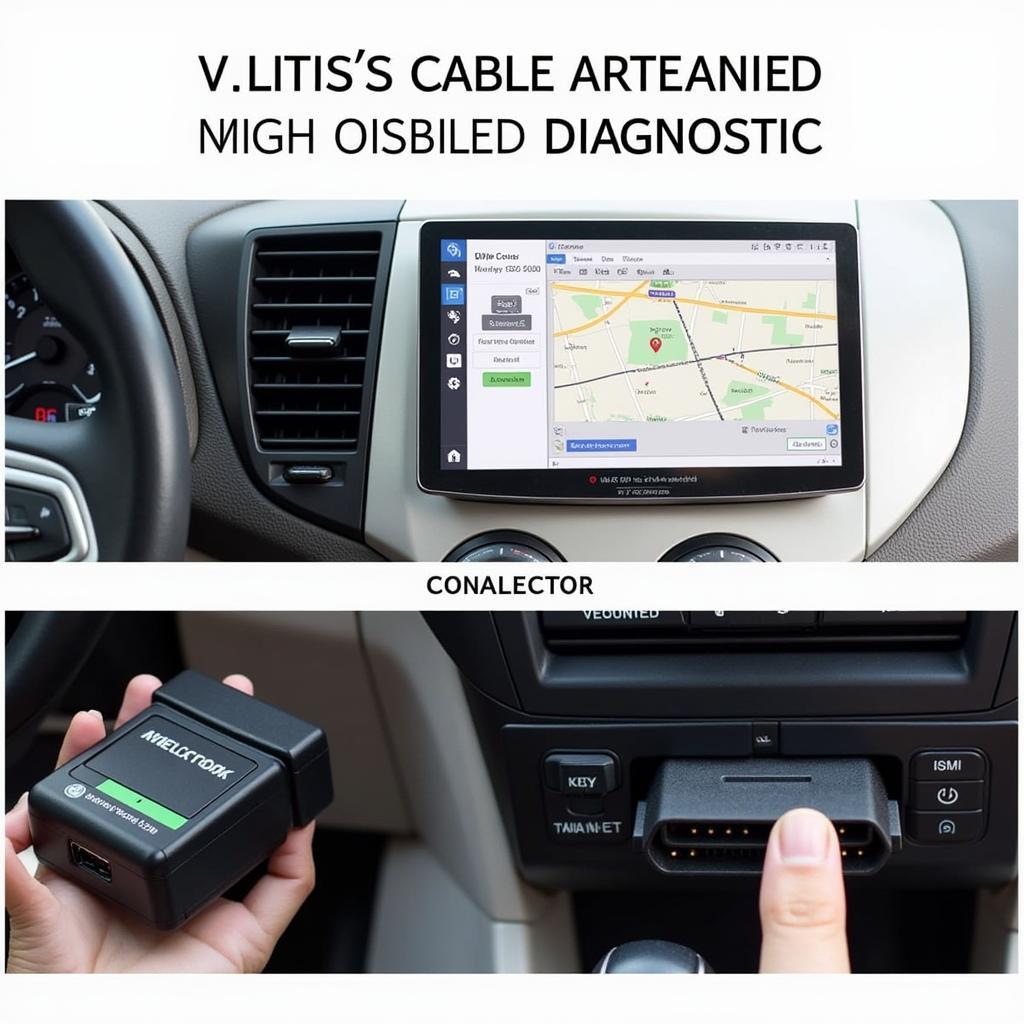 VCDS Cable Connected to Car