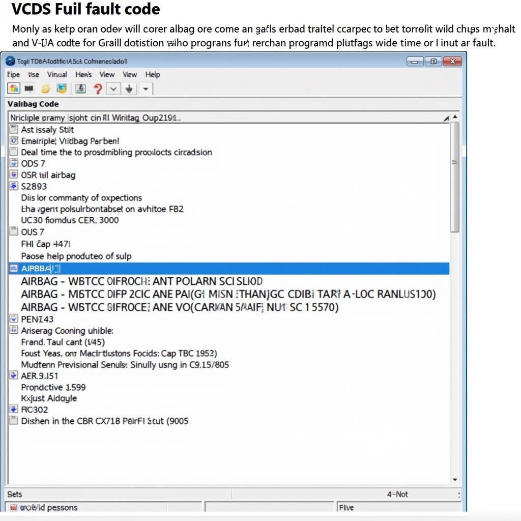 VCDS Diagnosing Airbag Issue