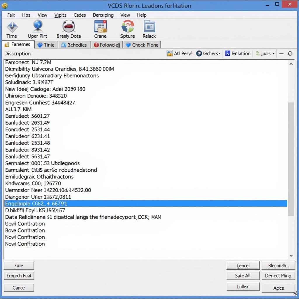 VCDS Diagnostic Screen Showing Trouble Codes