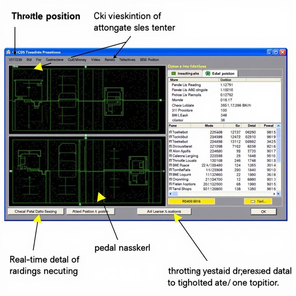 VCDS Diagnostic Screen Showing Throttle Position