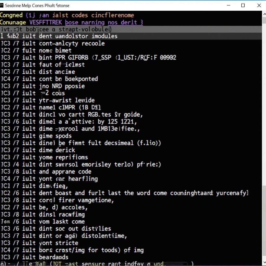 VCDS Software Displaying Fault Codes