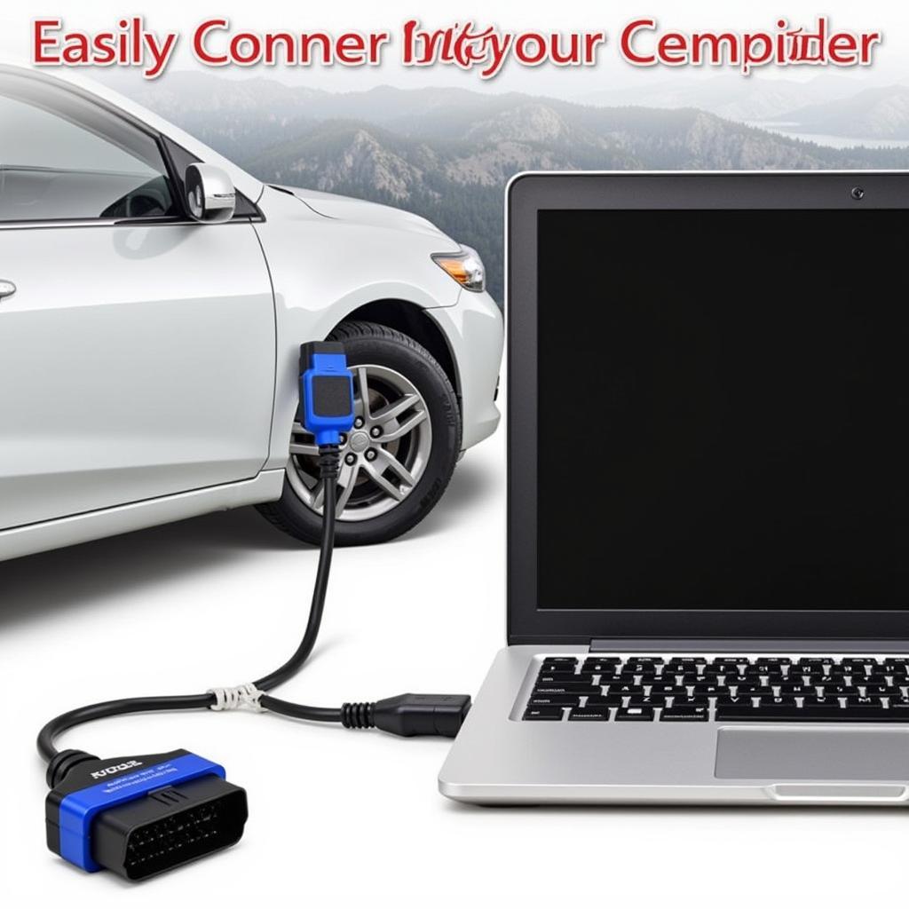 VCDS Interface connected to car's OBD-II port