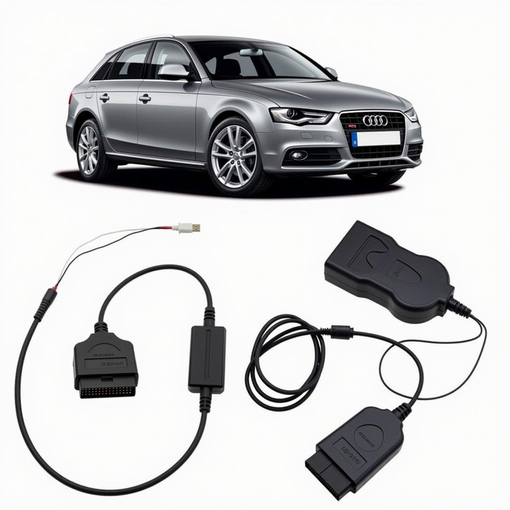 VCDS Interface Connected to Audi A4 8D