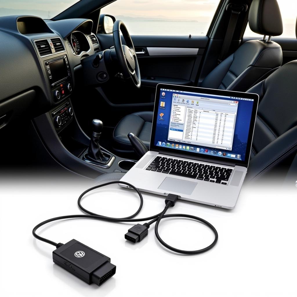 VCDS Interface Connected to Car