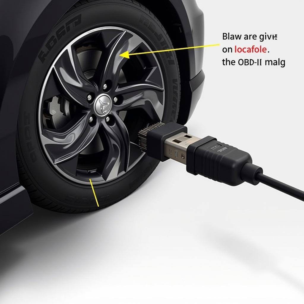 VCDS KKL 409.1 cable connected to a car's OBD2 port