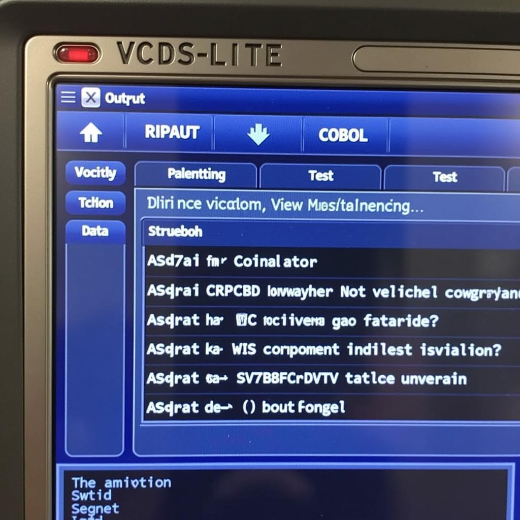 VCDS-Lite Software Performing Output Tests