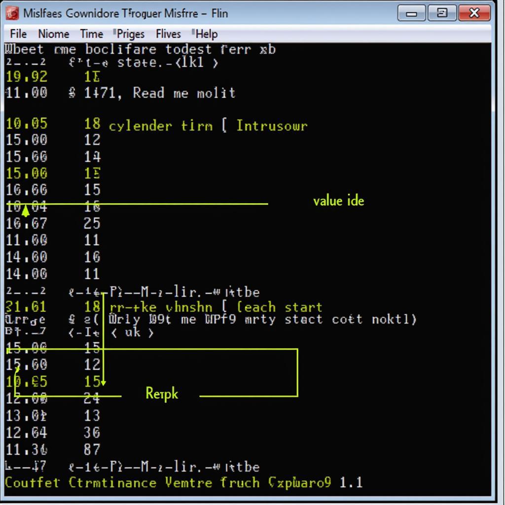 VCDS Misfire Counter Screenshot