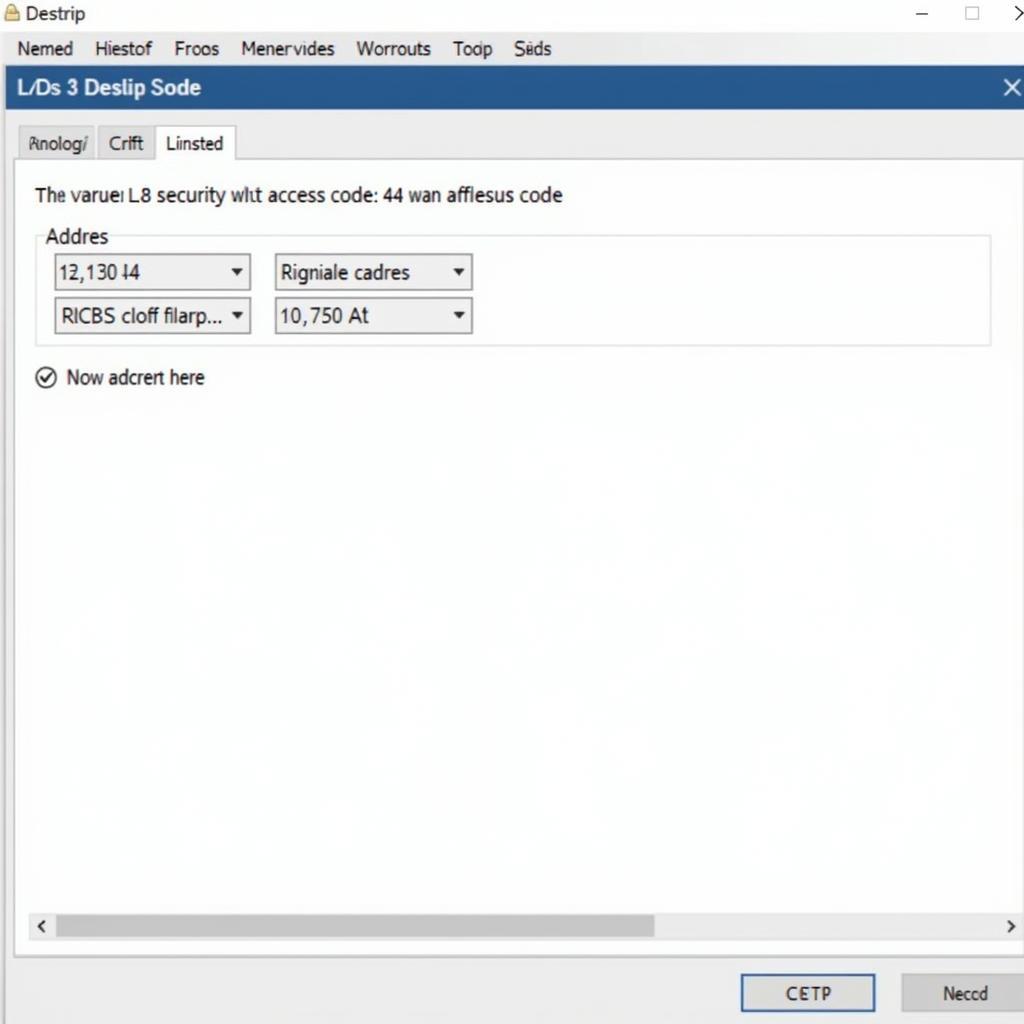 VCDS Software Displaying Security Access Code Entry Field