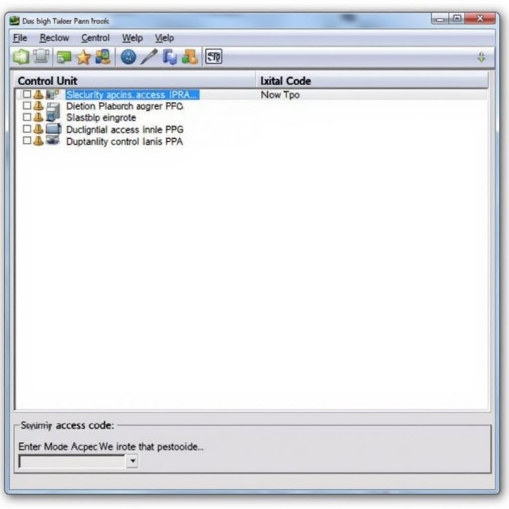 VCDS Software Interface with Central Electrics Module Open