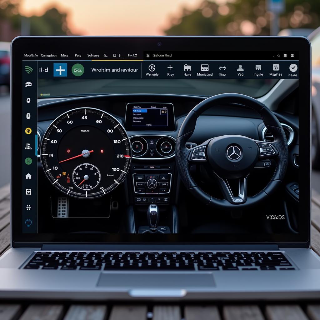 VCDS Software Interface Displaying Car Dashboard