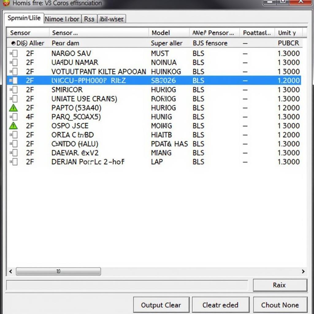 VCDS Software Interface Displaying Live Data from Various Sensors