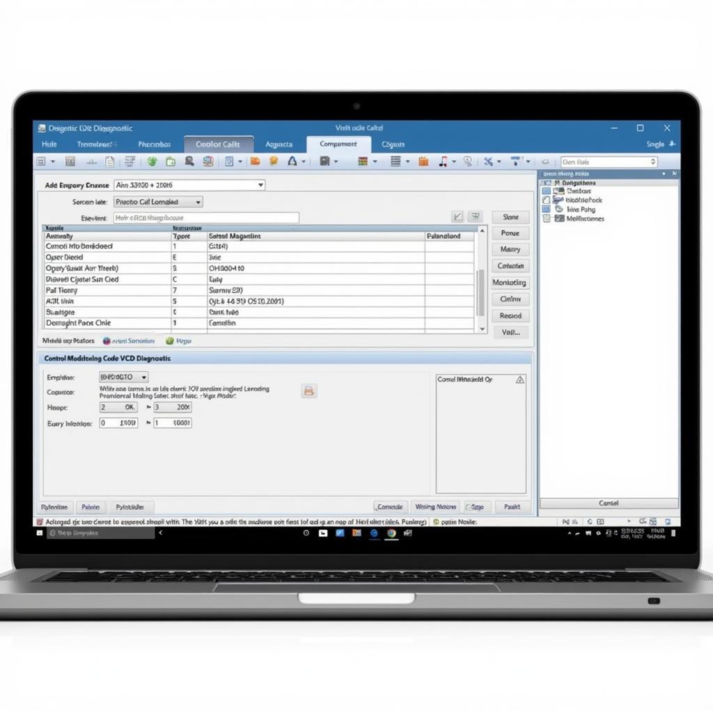 VCDS Software Interface on Laptop Screen