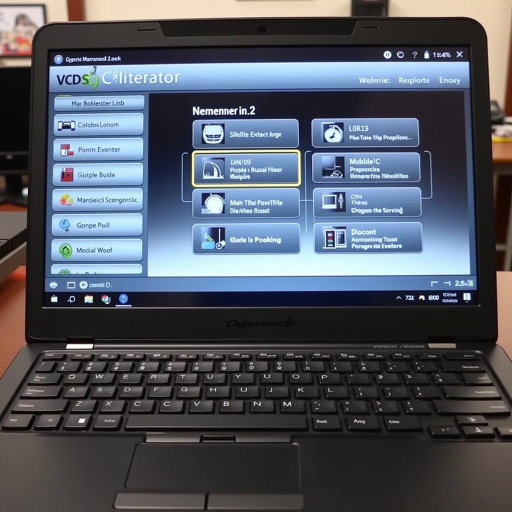 VCDS Software Interface on Laptop Screen