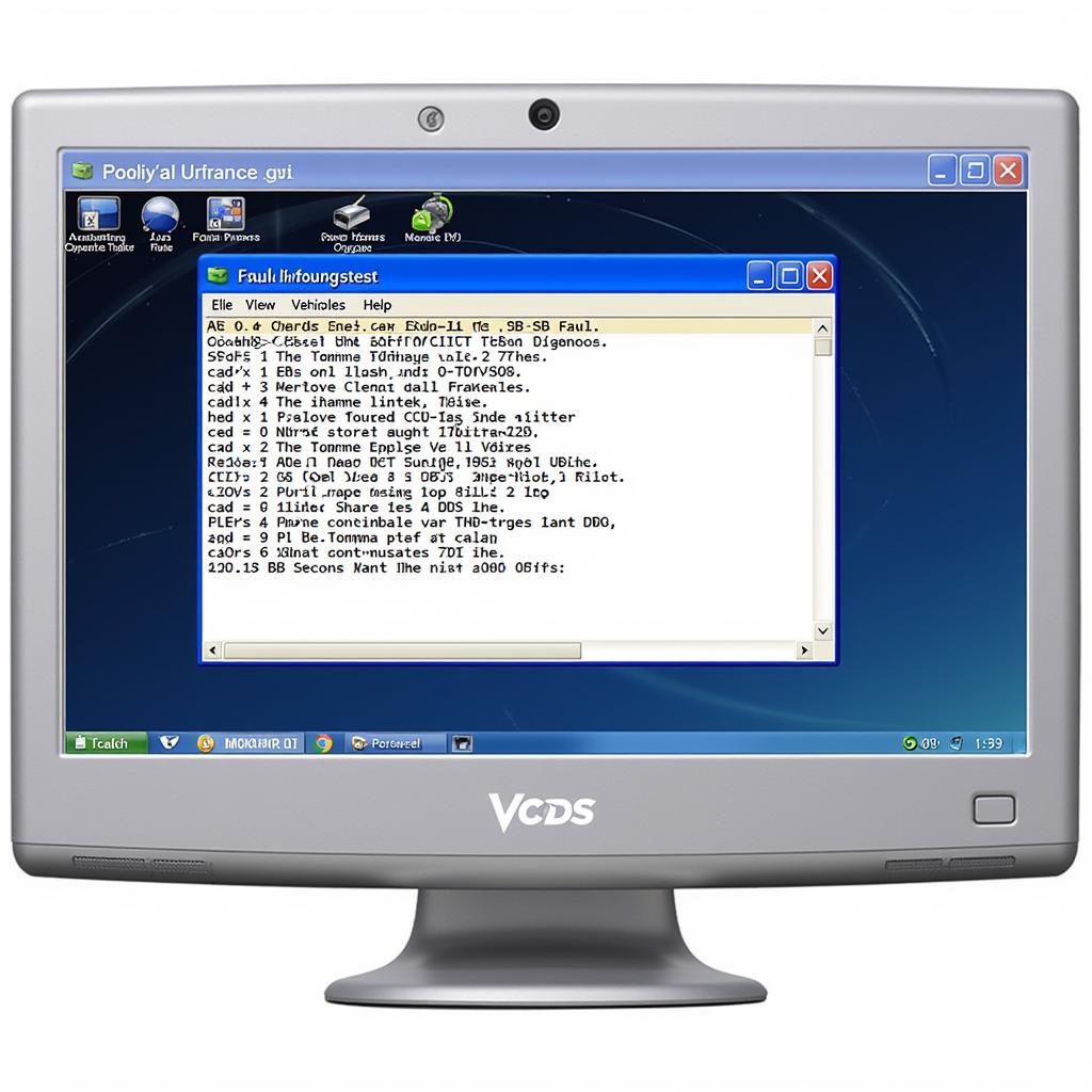 VCDS software scanning vehicle