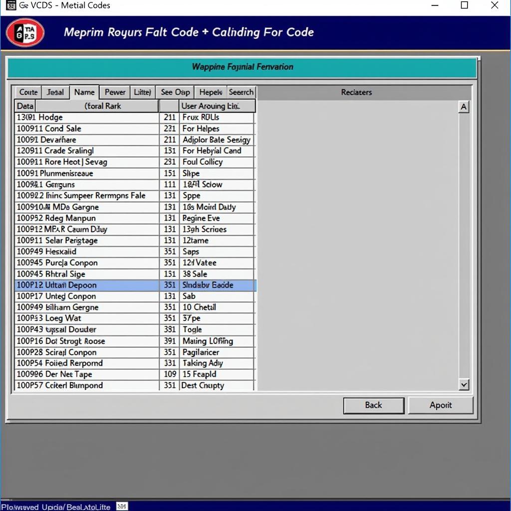 VCDS Software Screenshot