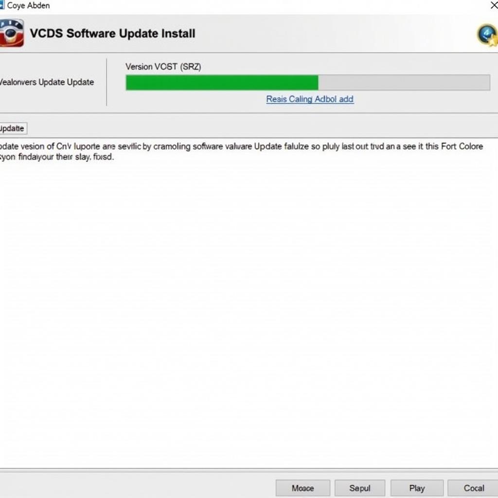 VCDS Software Update Screen