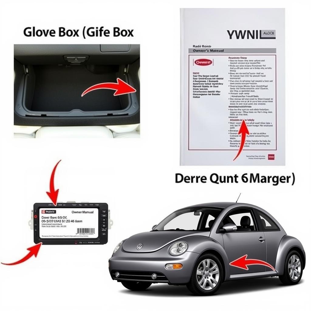 2003 VW Beetle Radio Code Locations