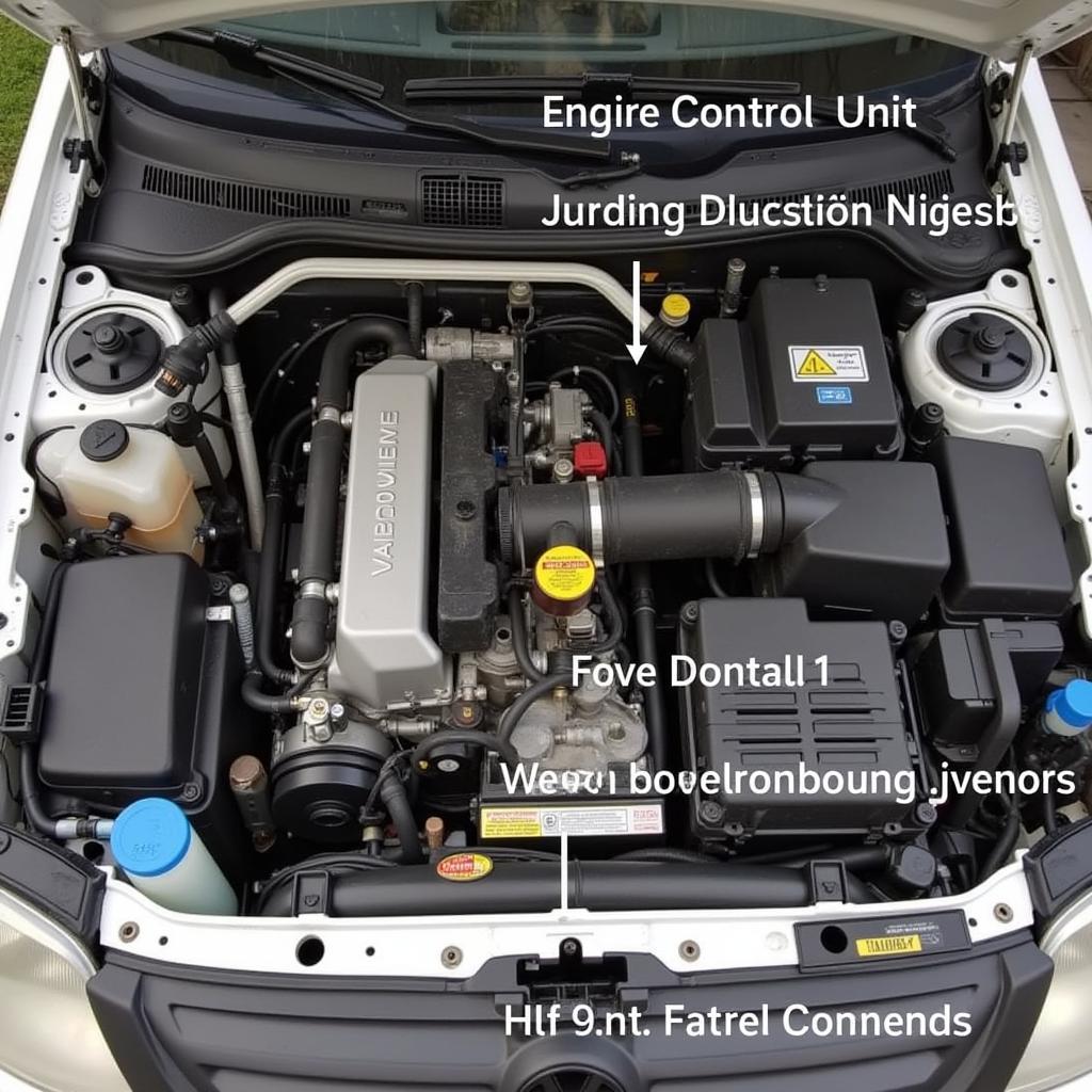 VW Caddy Engine Bay