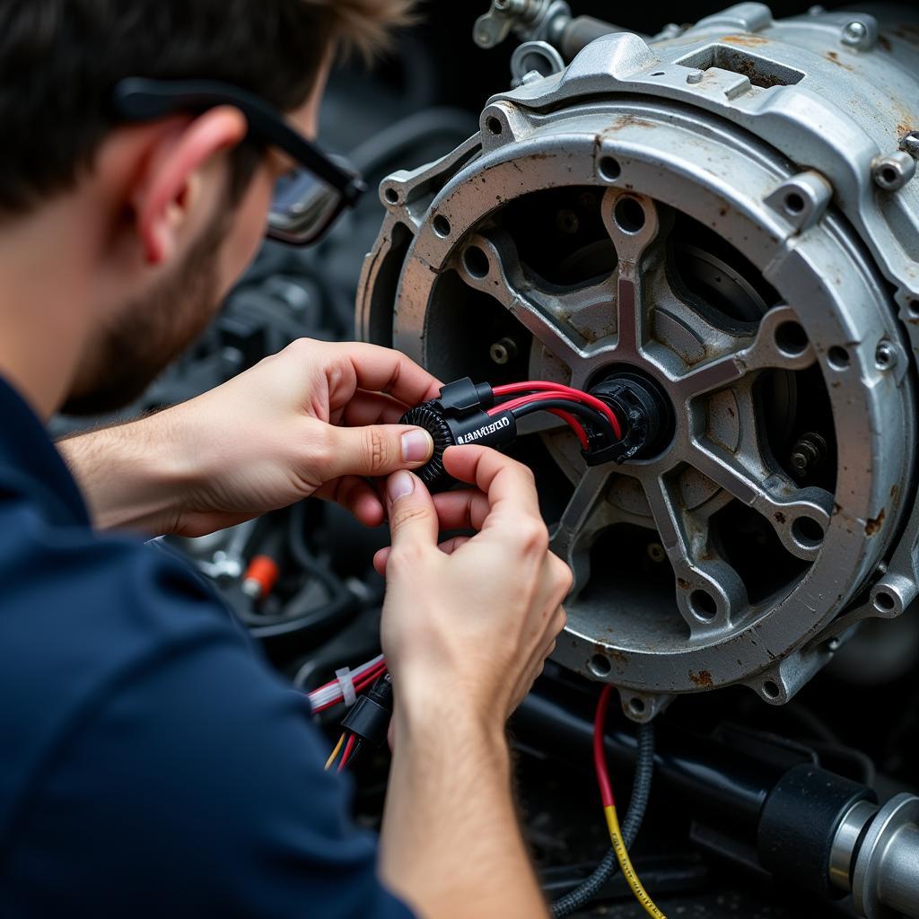 VW EEN Transmission Code Wiring Harness Inspection