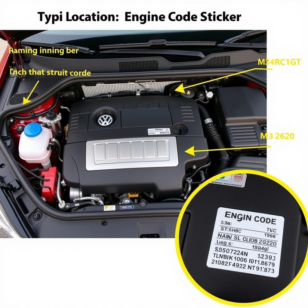 VW Golf Engine Code Location