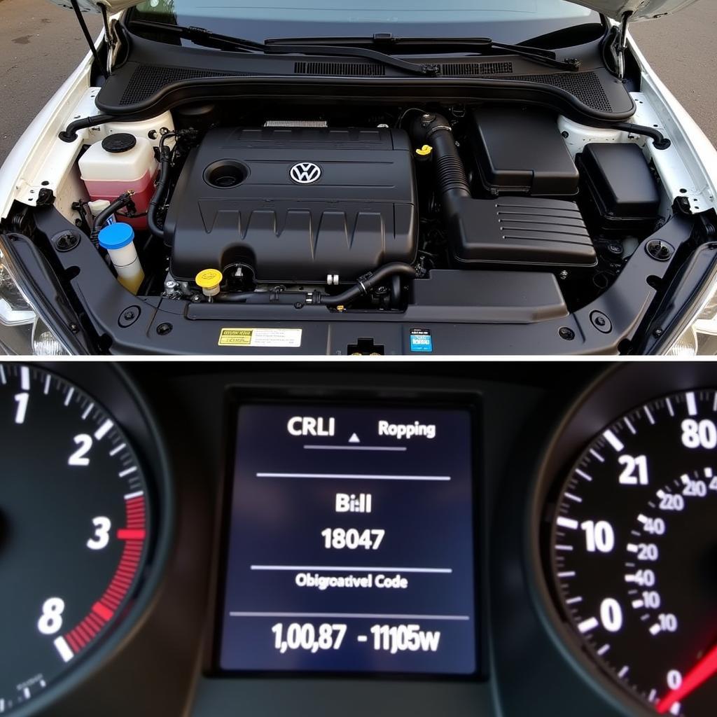 VW Golf Engine Running Smoothly