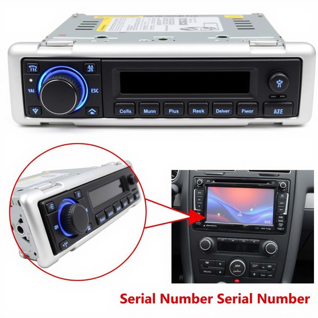 VW Golf Gamma radio serial number