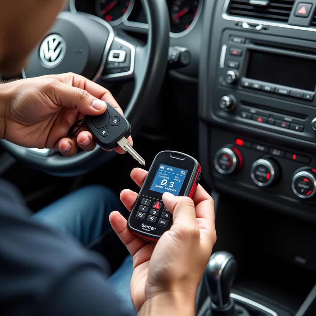 Programming a new key for a VW Golf