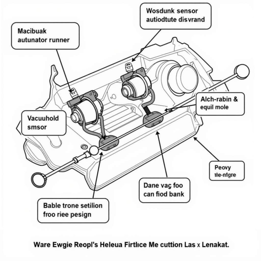 VW intake manifold runner components