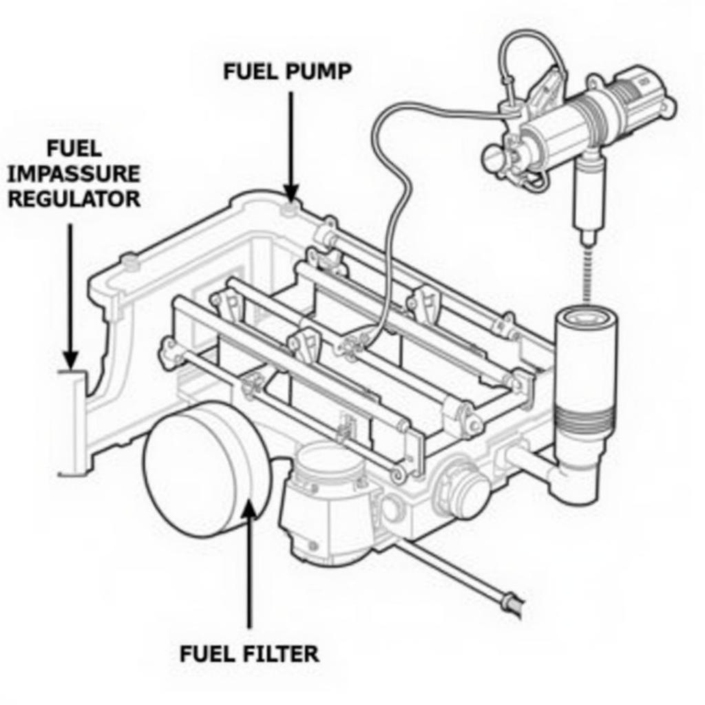 VW Jetta Fuel System Diagram Showing Components Related to Code 17526