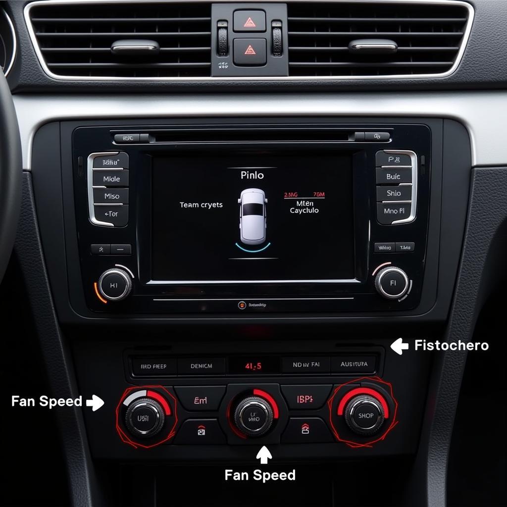 VW Passat Climatronic Control Panel