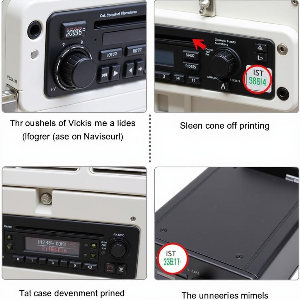 VW radio serial number location sticker example