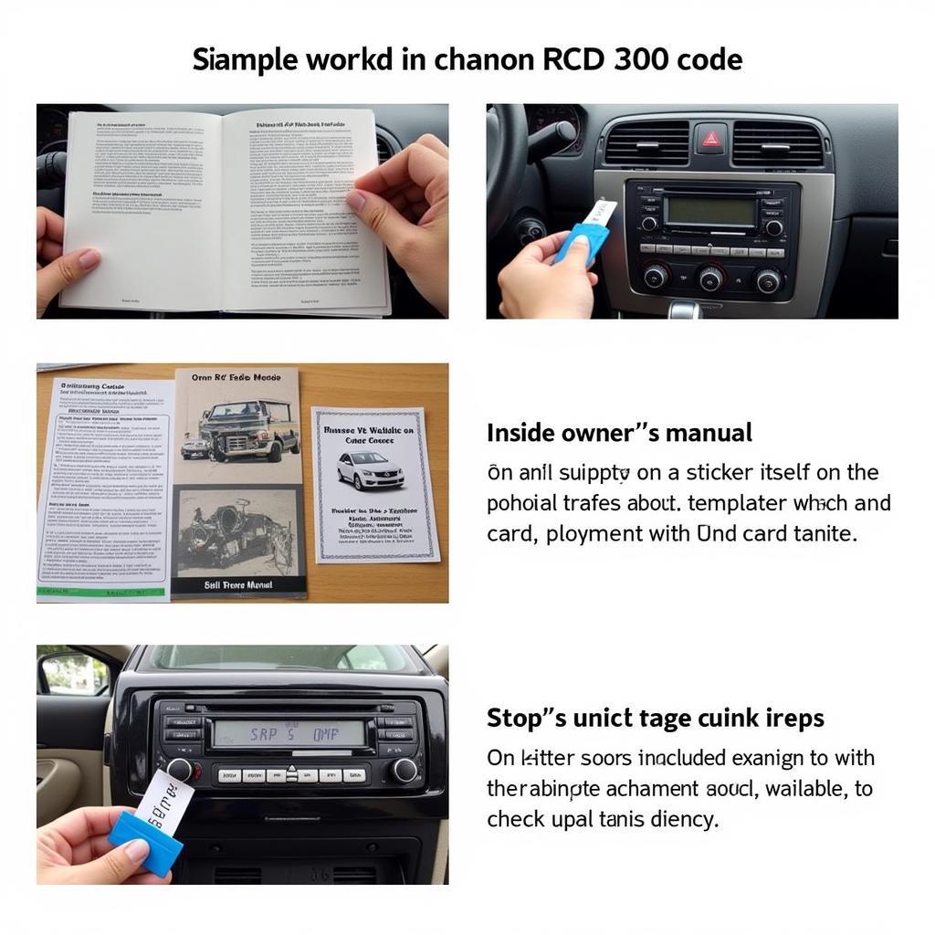 VW RCD 300 Code Location