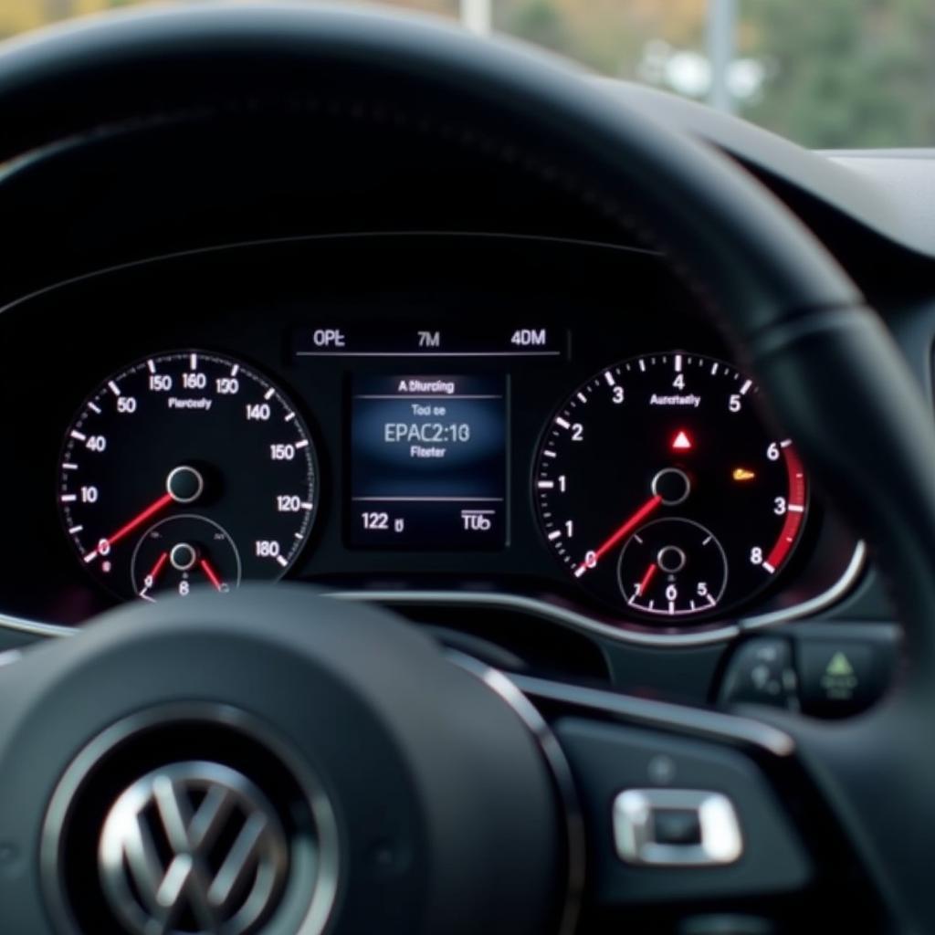 VW Security Access Code Displayed on Dashboard