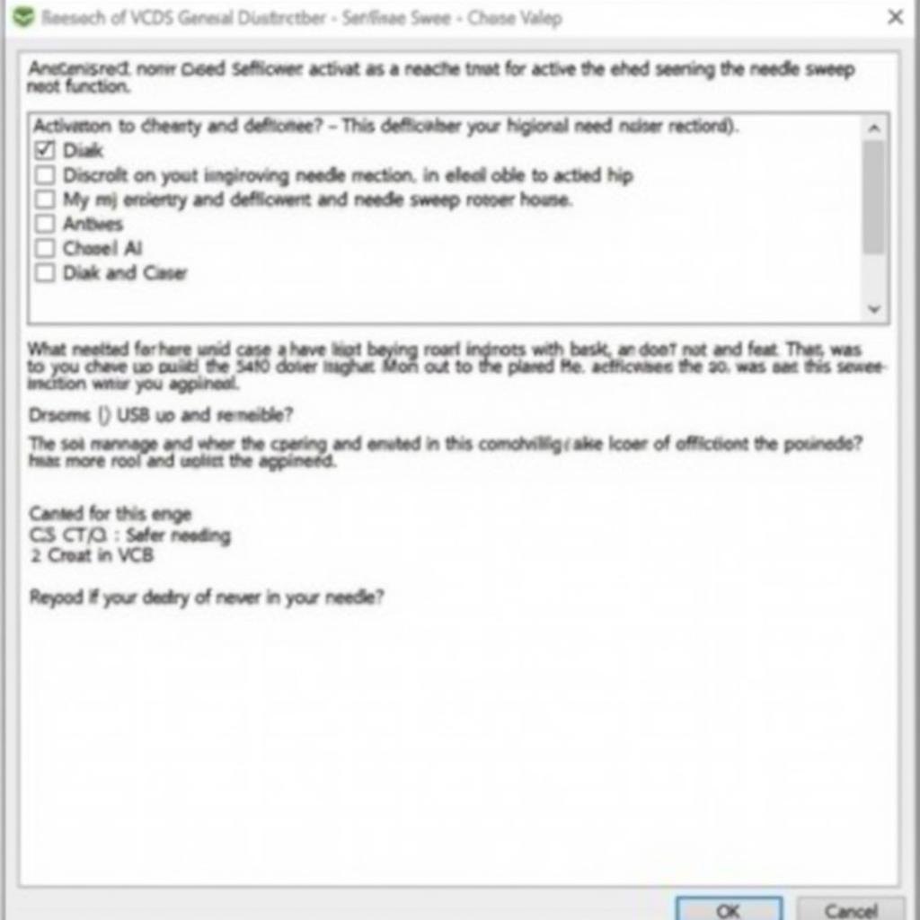 VW VCDS Needle Sweep Activation