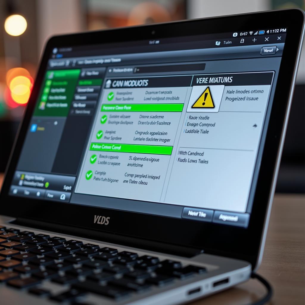 VCDS Software Interface on Laptop Screen