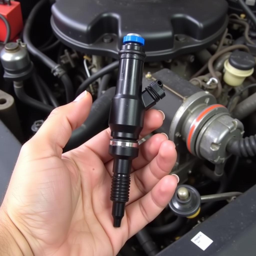 Replacing the fuel injector to fix 16555 VW code