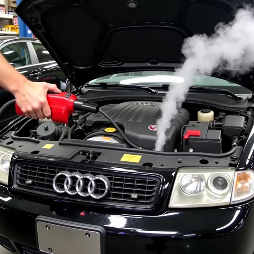 Checking for Vacuum Leaks in a 1999 Audi 2.4 Engine