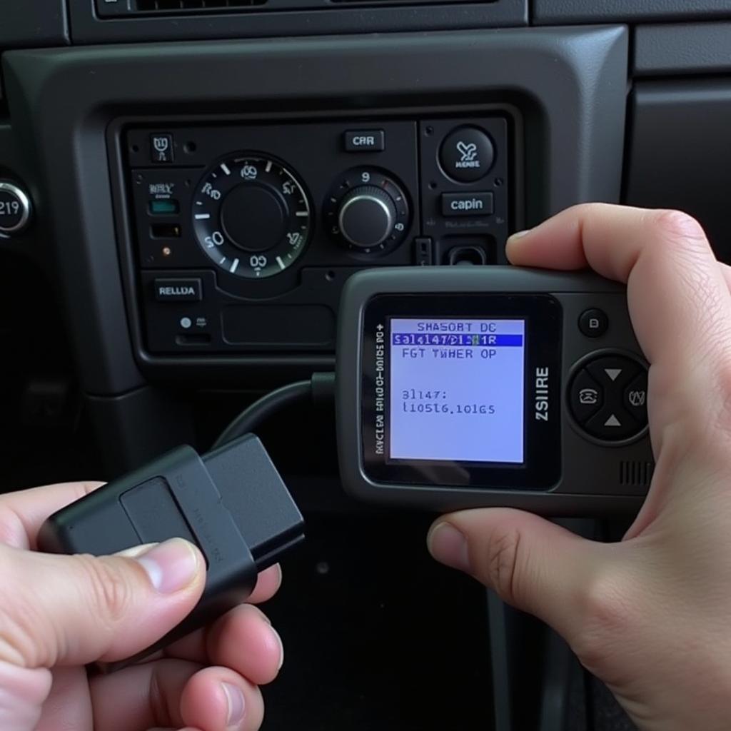 OBD2 Scanner Connected to 1999 VW Jetta VR6