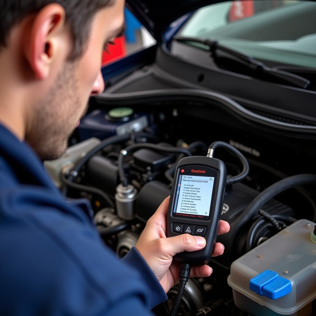 Using an OBD-II code reader on a 2001 VW Beetle 2.0L engine