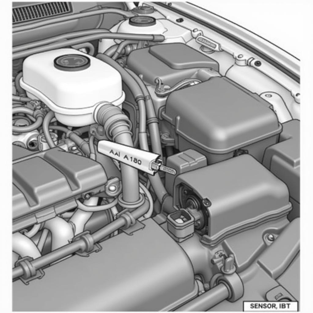 2002 Audi A4 1.8T IAT Sensor Location