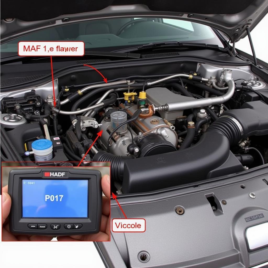 2004 Audi A4 Engine Showing P0171 Code