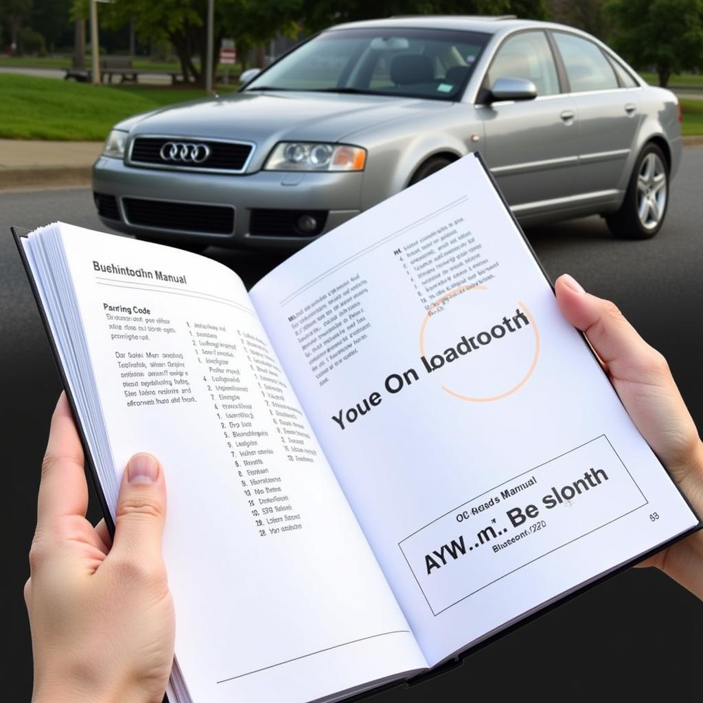 Checking the 2005 Audi A6 Owner's Manual for Bluetooth Code