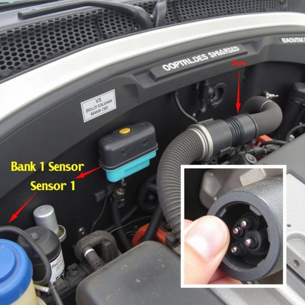 2005 VW Beetle P0030 Oxygen Sensor Location - Bank 1 Sensor 1